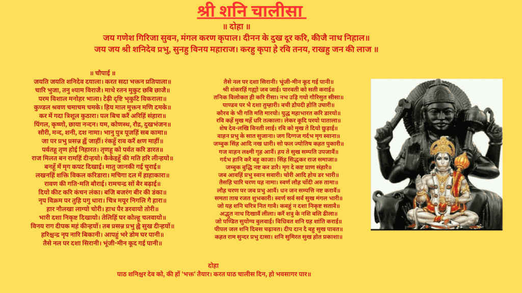 शनि चालीसा